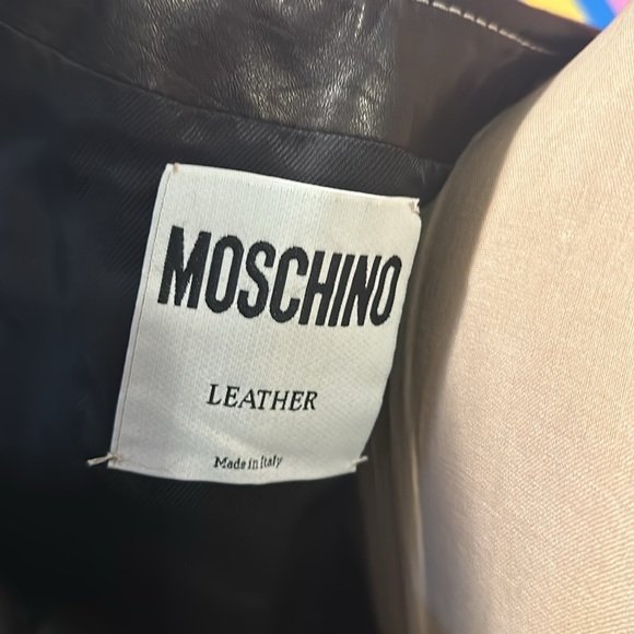 Moschino Black Oopsi Leather Vest - Picture 9 of 13